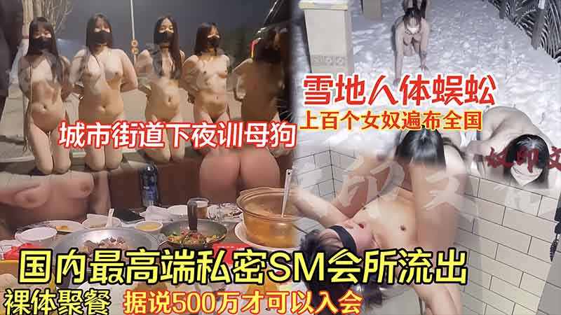 【独家爆料】国内最高端私密sm会所流出_听说500万才可以入会_雪地人体蜈蚣_城市街道夜训母狗_上百个女奴遍布全国_裸体聚餐